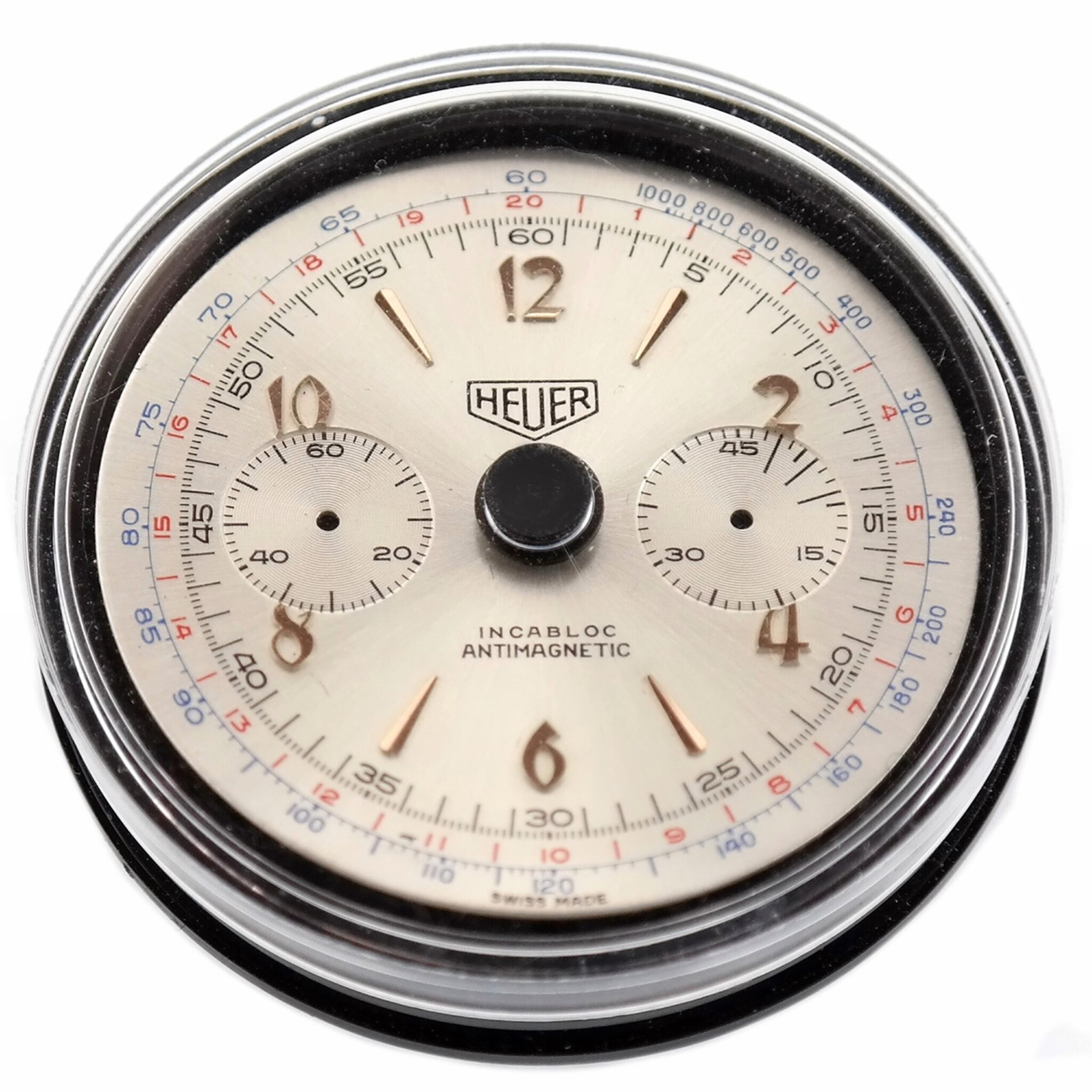 Vintage Chronograph Heuer Watch Dial