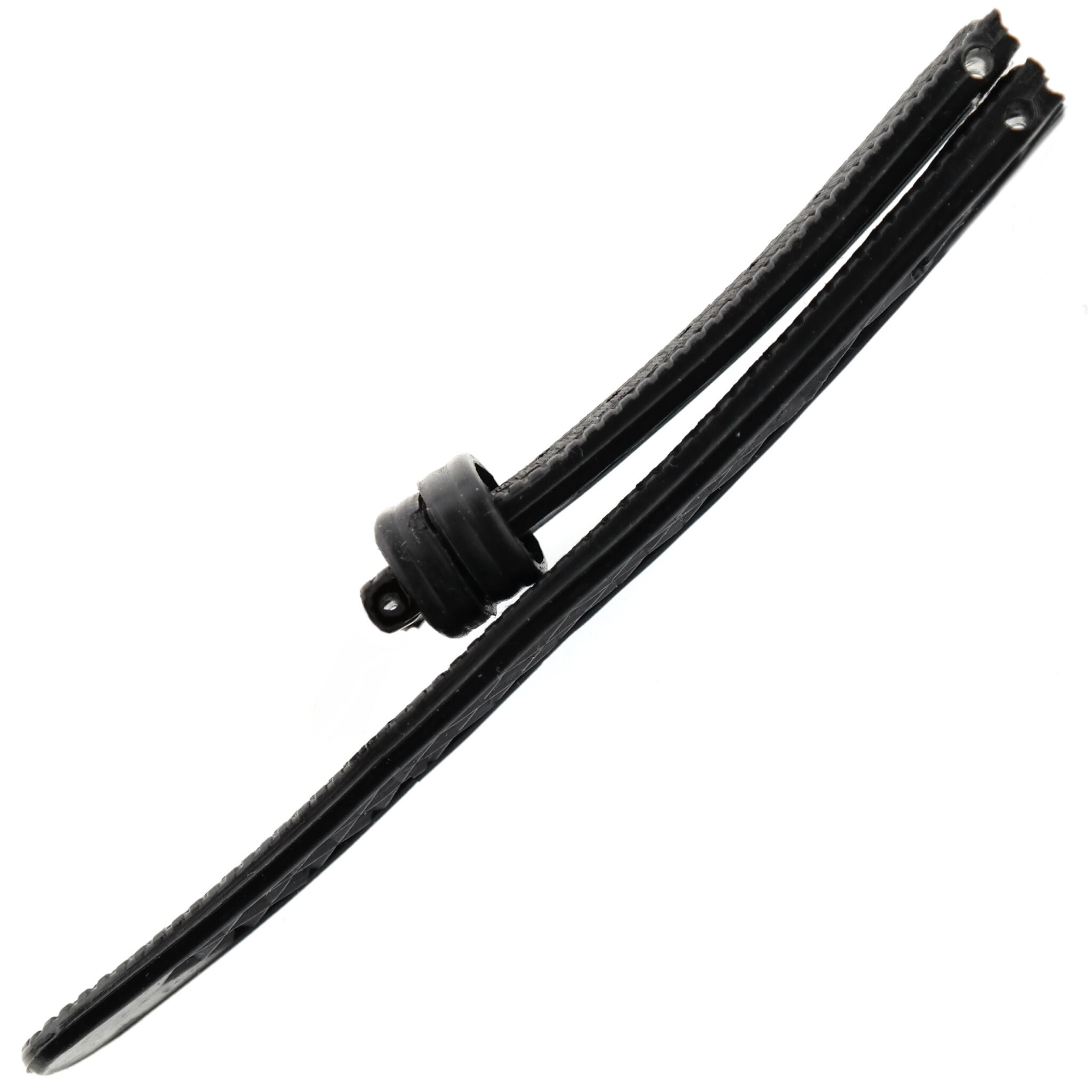 Vintage Natural Rubber Watch Strap - 1691 - 19 mm - Black - Swiss Made