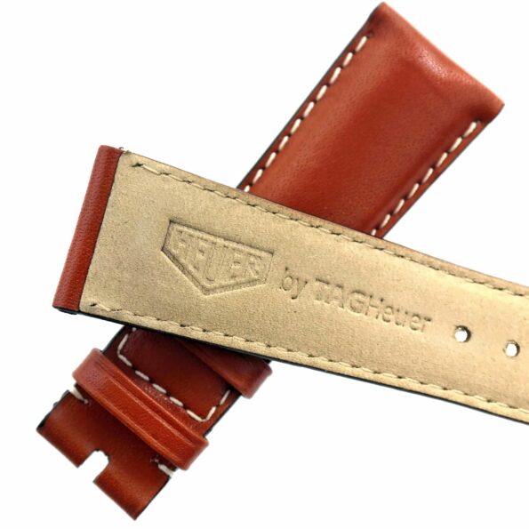 Authentic HEUER Monaco by TAG Heuer - Genuine Leather - Watch Strap - 22 mm