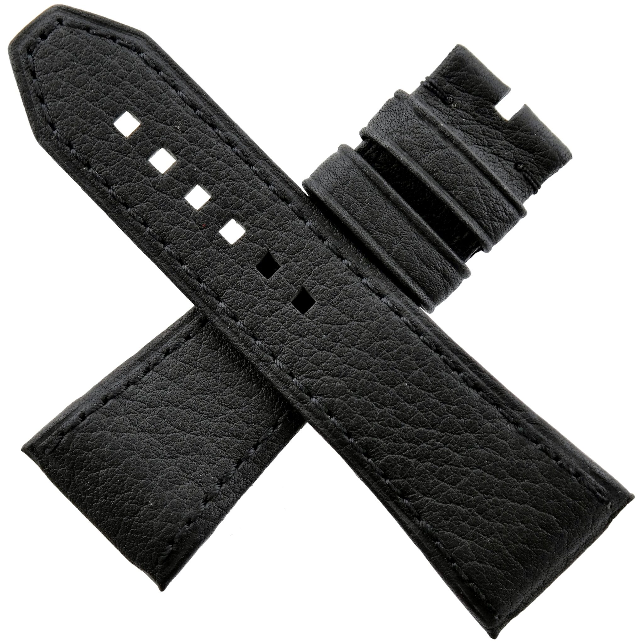 WYLER Geneve – CODE R/S – Leather Watch Strap – M – Black