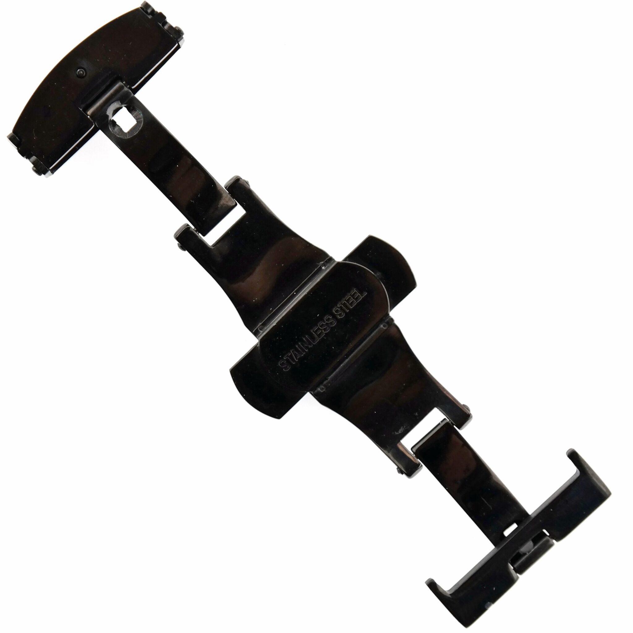 WYLER Geneve - Deployant Clasp - Buckle - Stainless Steel - Black - 22 mm