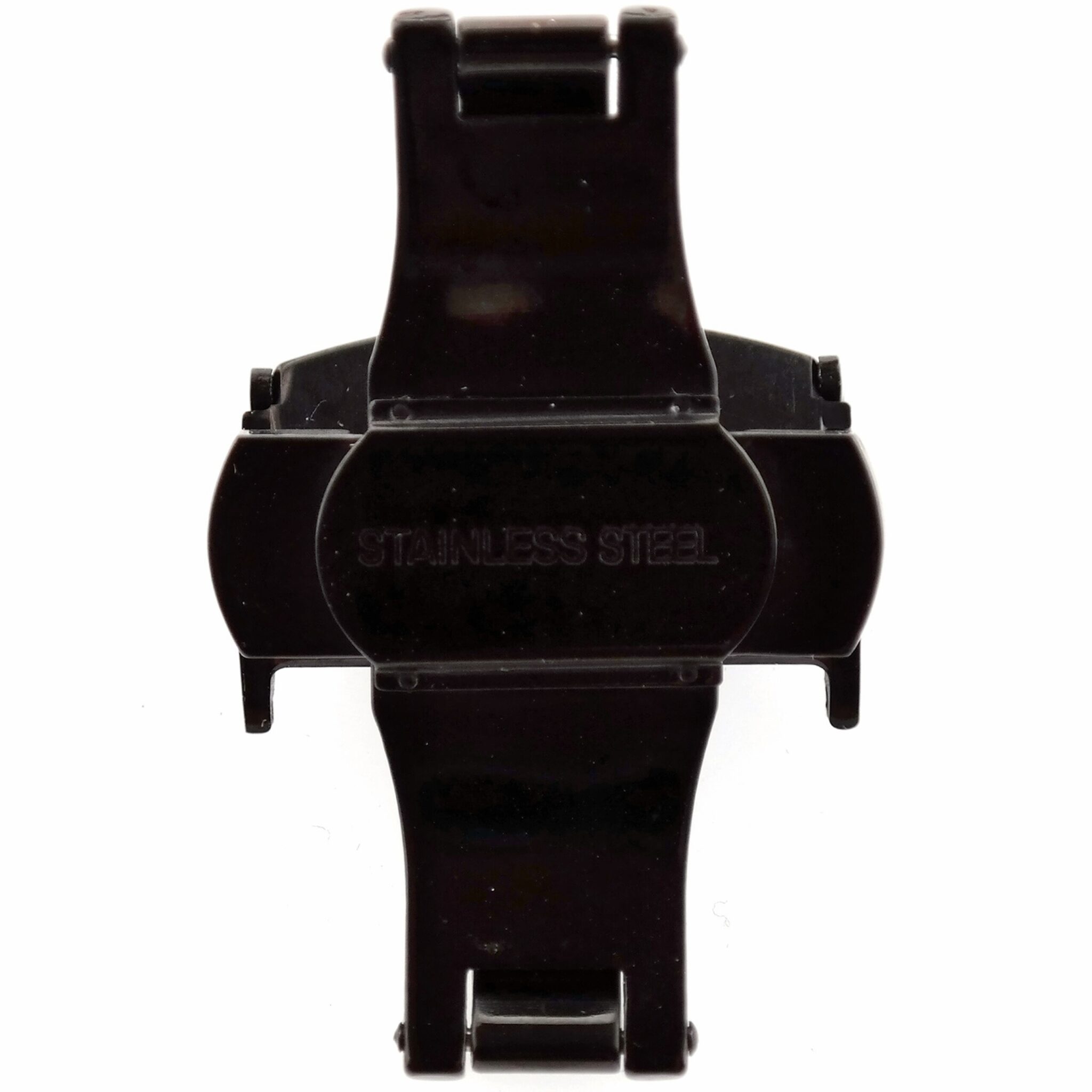 WYLER Geneve - Deployant Clasp - Buckle - Stainless Steel - Black - 22 mm