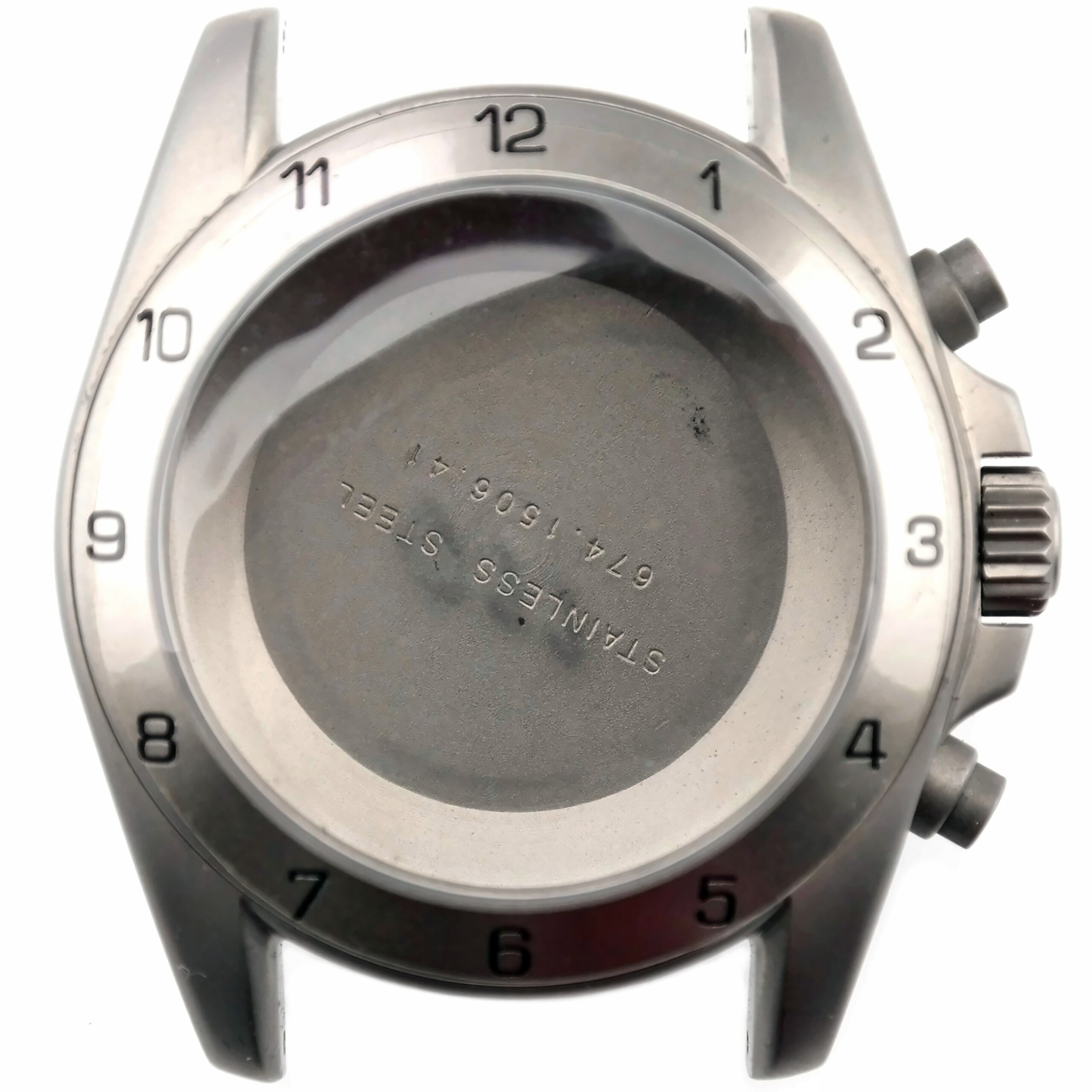 swiss made original watch case for eterna porsche 911 valjoux 7750