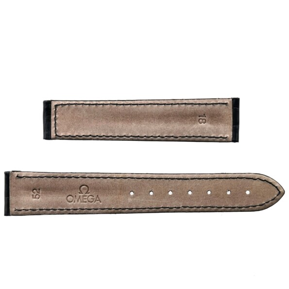 authentic omega 18 mm double ridged watch strap