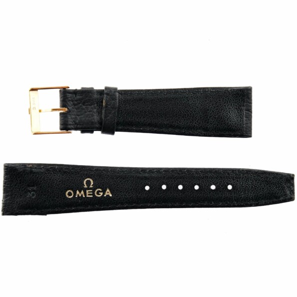 authentic omega vintage 1970s watch strap with original buckle 20/16 110/70