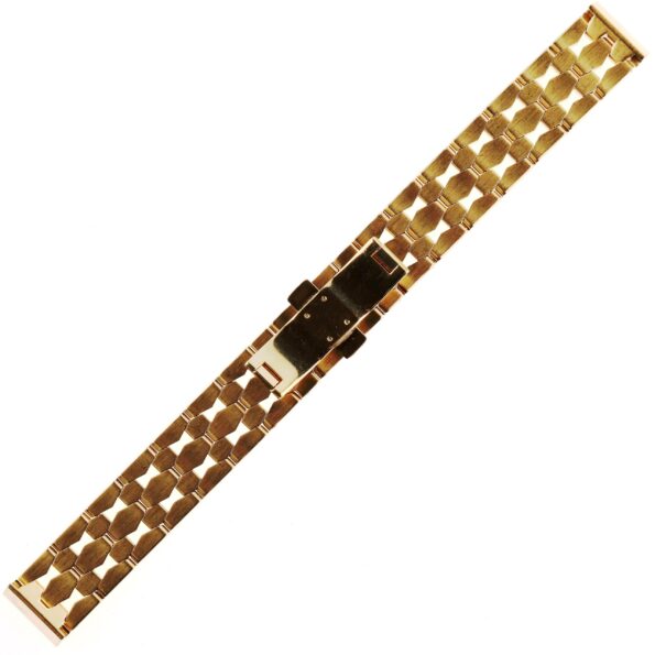 Authentic CORUM - Gold Plated Stainless Steel Watch Bracelet - 15 mm