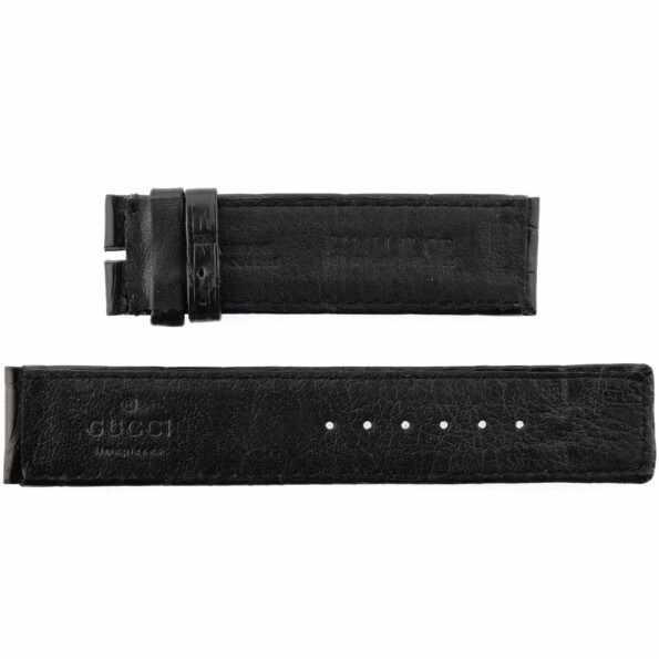 authentic gucci watch strap leather 22 mm made in france