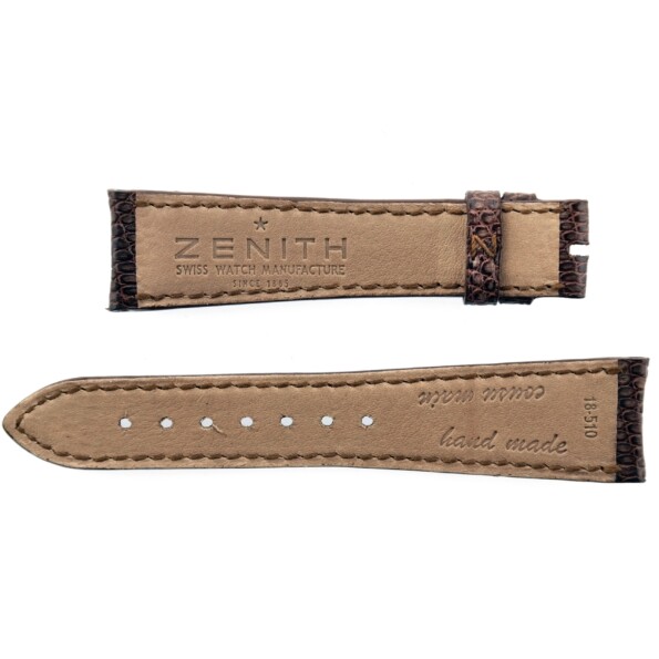 authentic zenith 18 510 leather watch strap hand made 18 mm