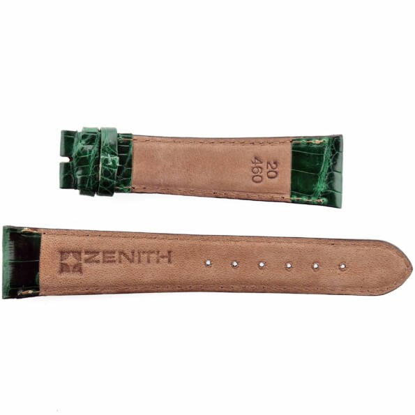 authentic zenith 20 460 leather watch strap swiss made 20 mm