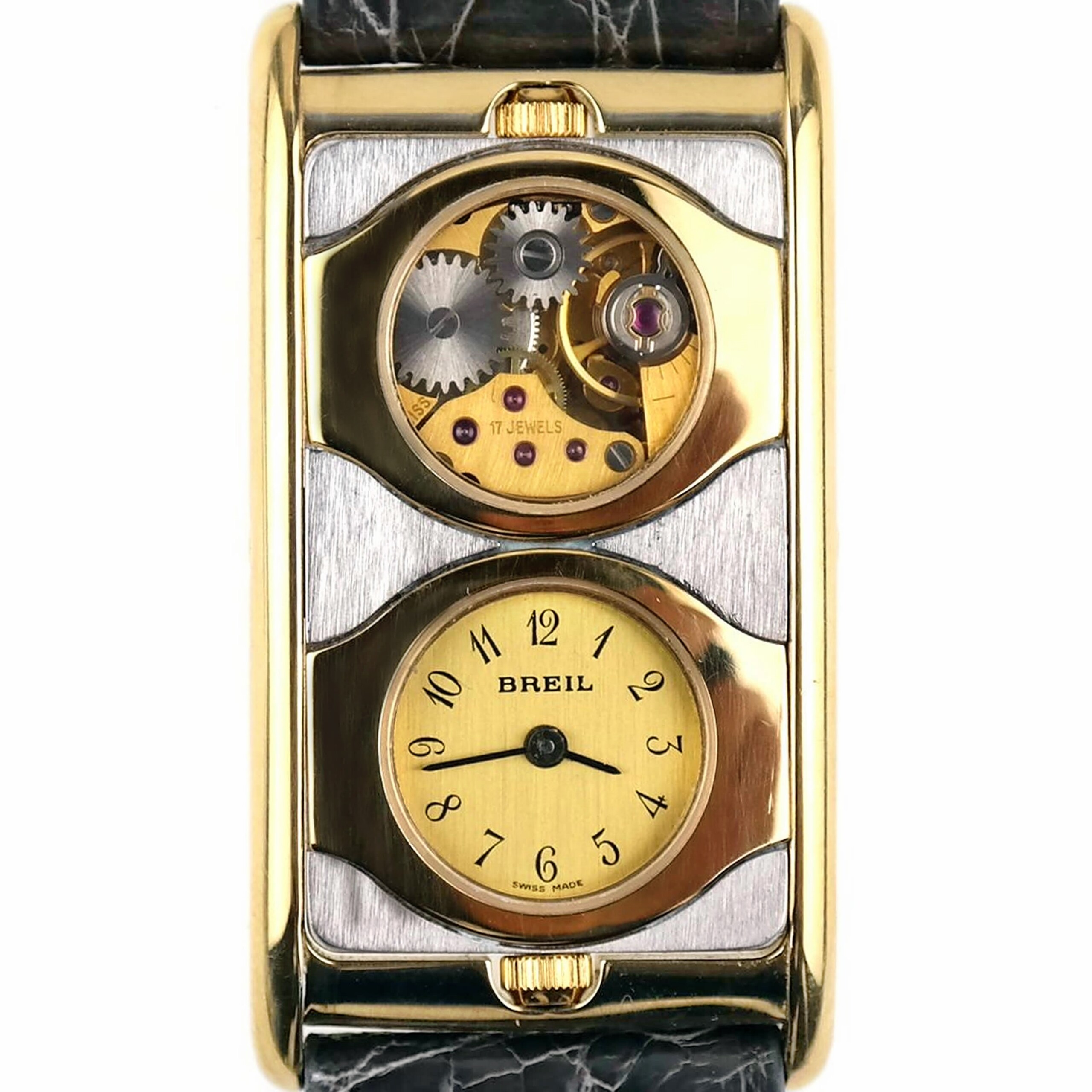 BREIL Toujours - Reversible Two-in-One Swiss Made Quartz/Mechanical Watch