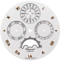 chopard classique perpetual calendar luna d'oro ref. 36.1224 watch dial