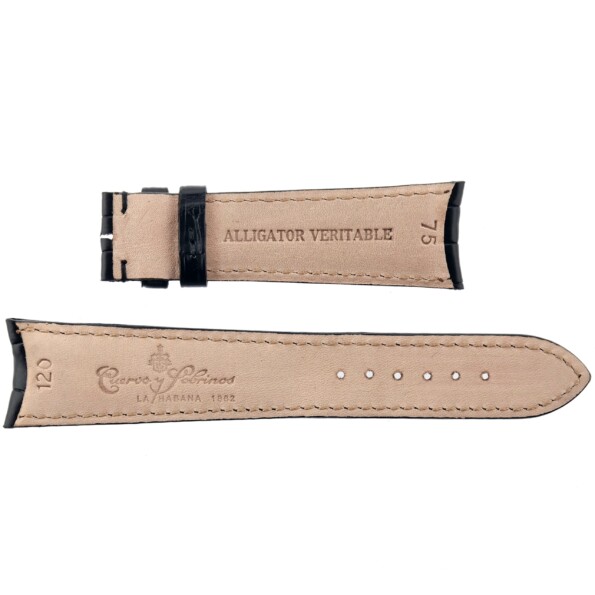 cuervo y sobrinos luxury watch strap 22/18 120/75 genuine gator