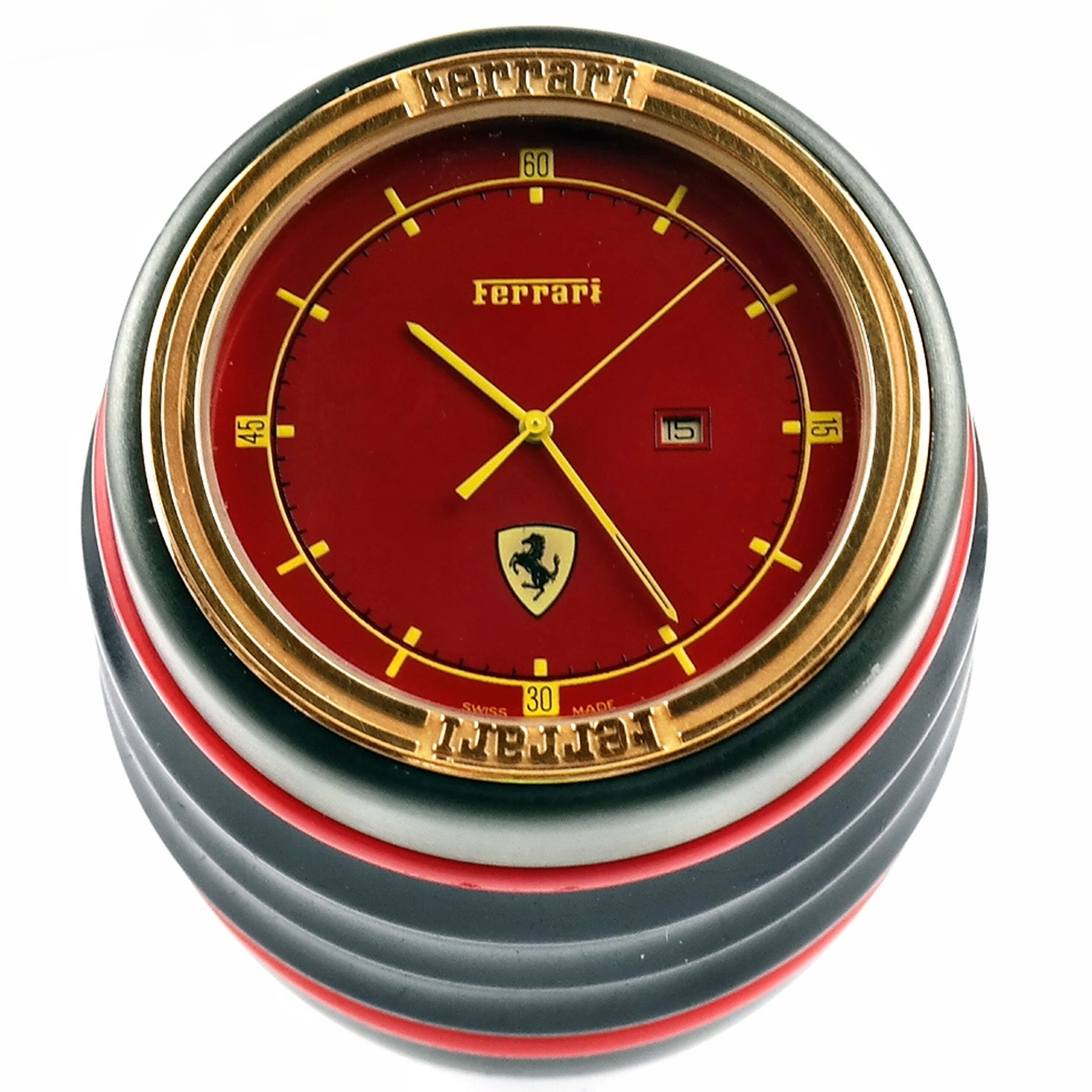 FERRARI Formula - Desk Watch / Paper Weight from the 1980s
