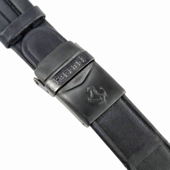 ferrari formula indy 18 mm original watch strap with deployant clasp