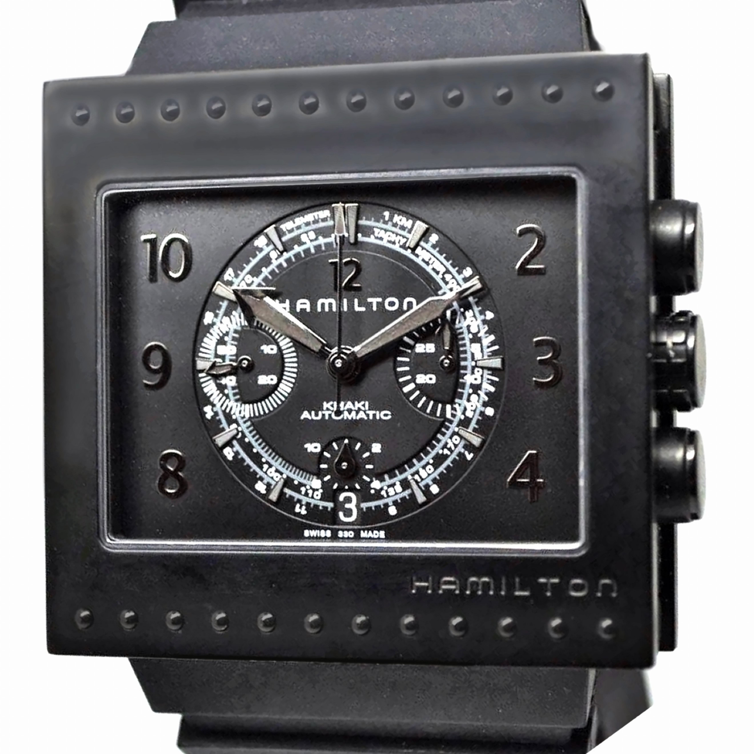 HAMILTON Khaki CODE BREAKER Automatic Chronograph H796860 PVD Titanium Watch