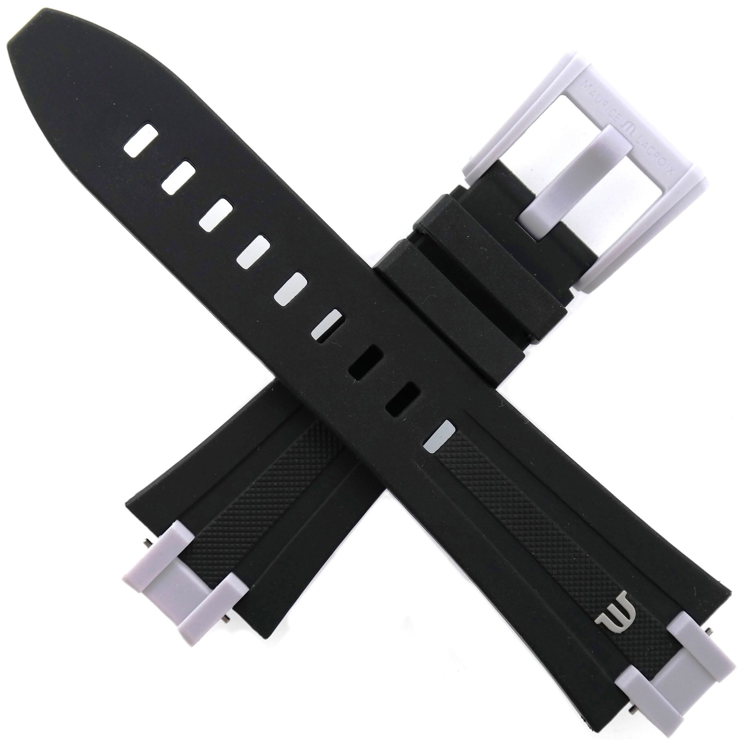 MAURICE LACROIX - Aikon - Rubber Watch Strap - 25/18 65/115 - Black