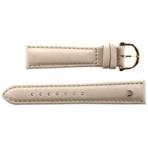 maurice lacroix leather watch strap 19/16 75/110 swiss made beige