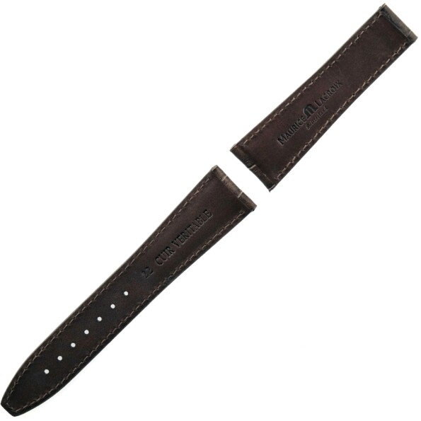 maurice lacroix leather watch strap 22/18 80/120 swiss made brown