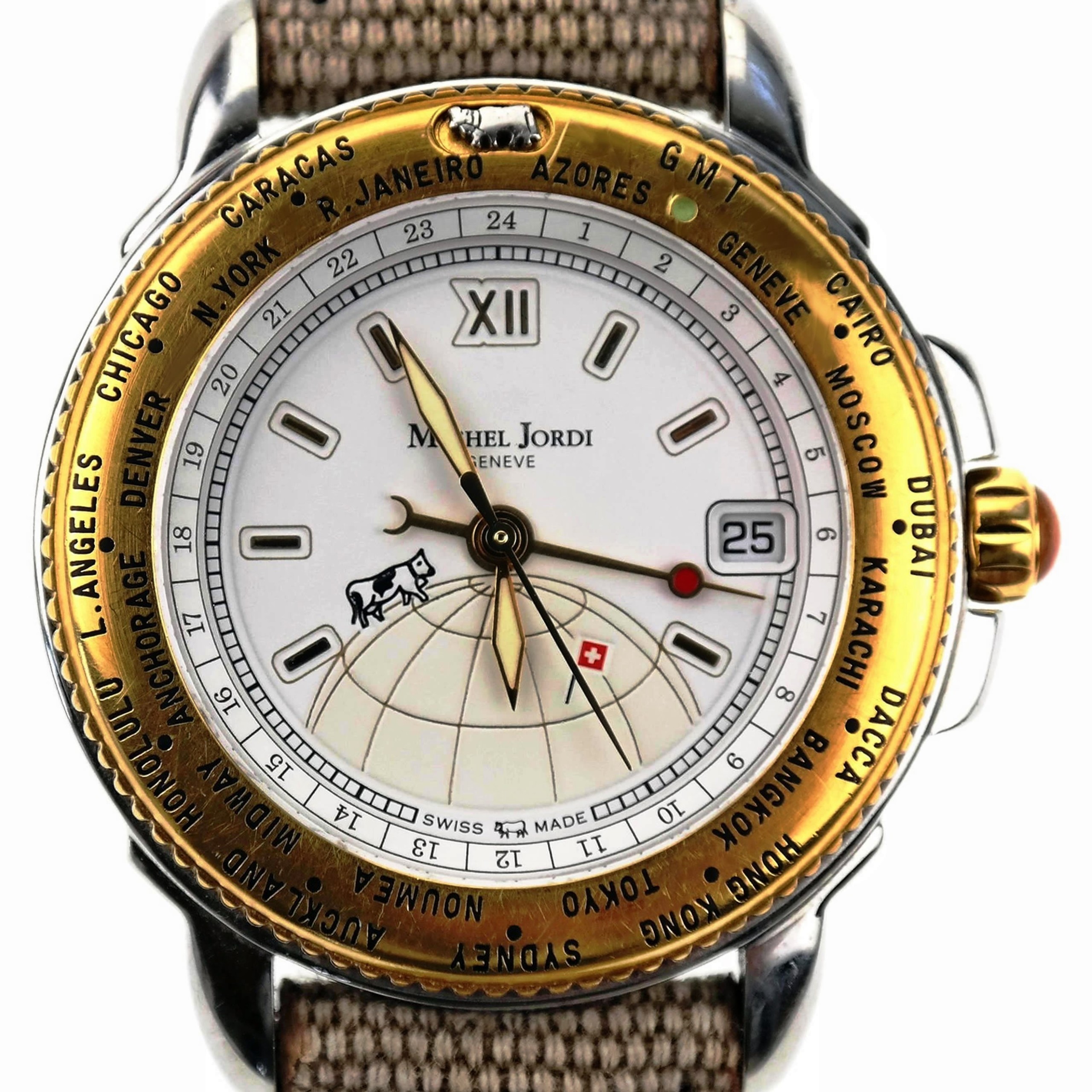 MICHEL JORDI - GENEVE - Automatic GMT Watch SwissAir Exclusive Edition