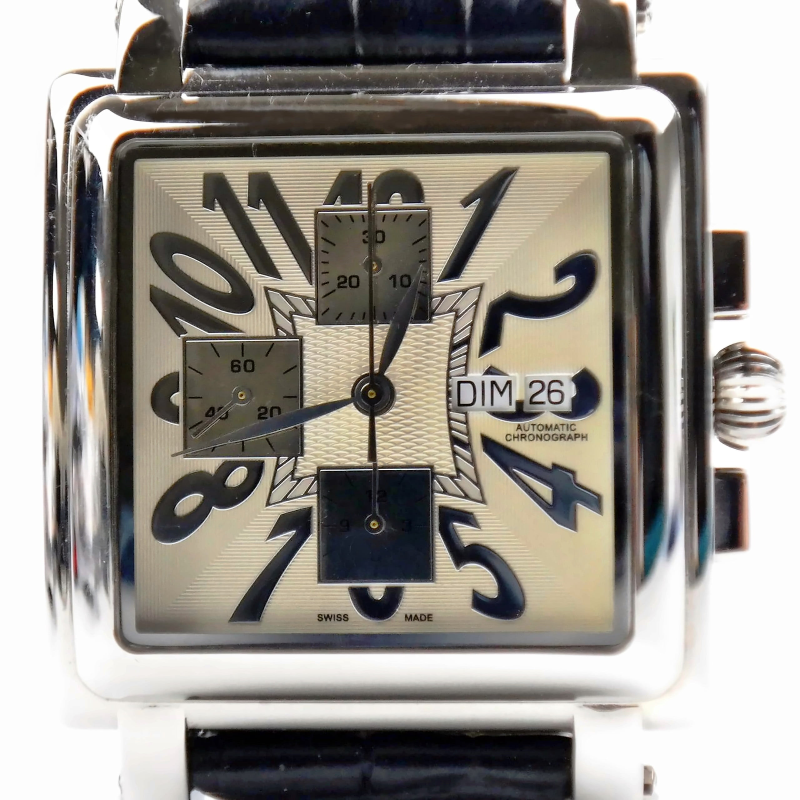 SWISS Square Automatic Chronograph Watch ETA/Valjoux 7750 - Swiss Made