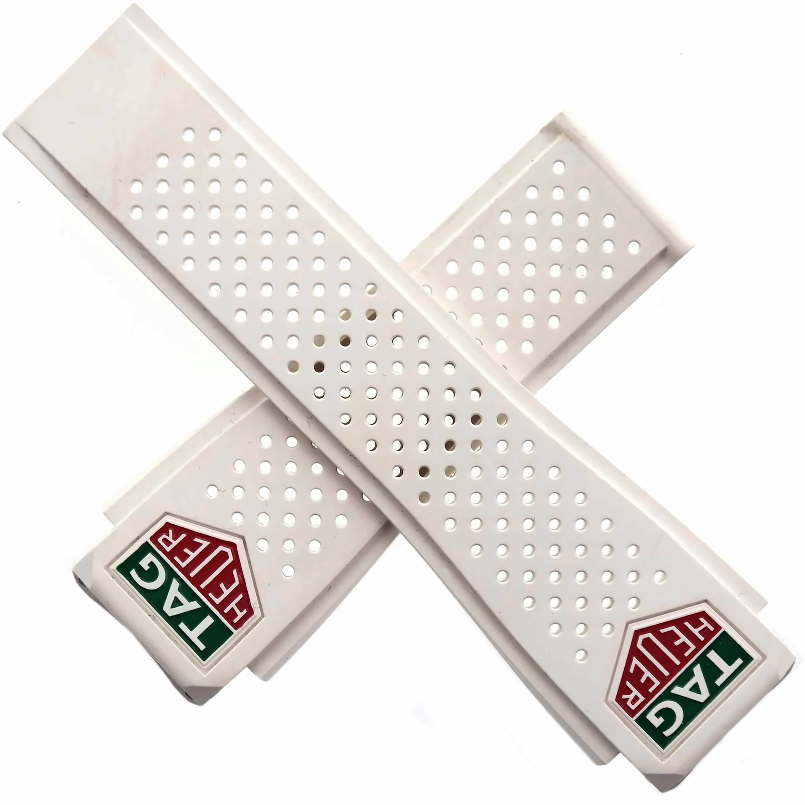TAG Heuer Connected Modular 45 White Rubber Strap With Logo