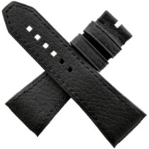 wyler geneve code r/s leather watch strap m black