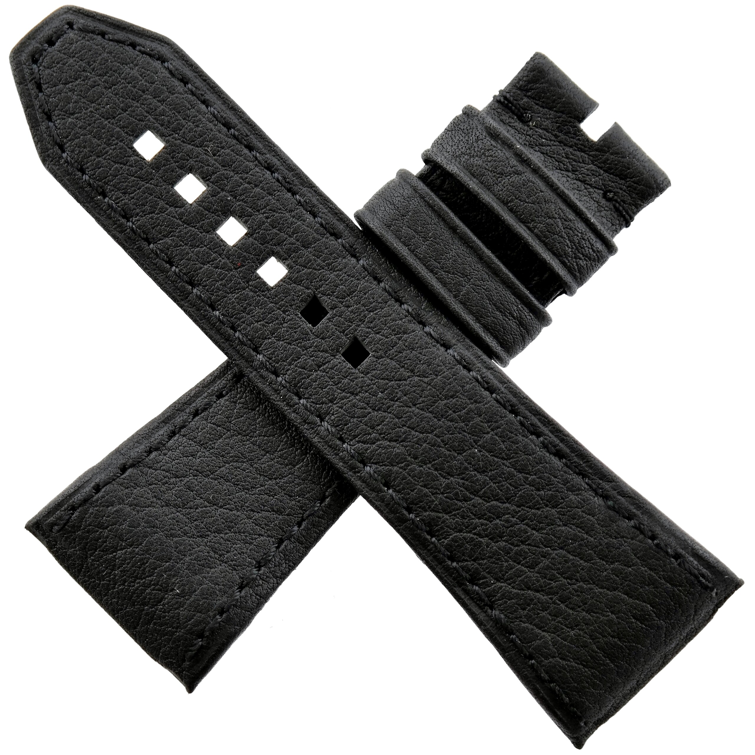 WYLER Geneve - CODE R/S - Leather Watch Strap - M - Black